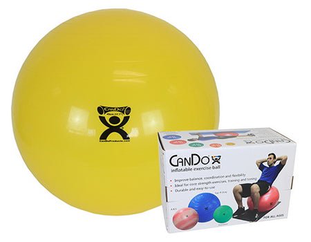 Inflatable Exercise Ball CanDo® Yellow