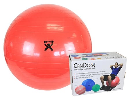 Inflatable Exercise Ball CanDo® Red