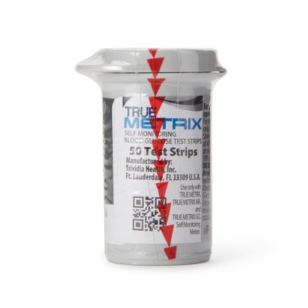Blood Glucose Test Strips TRUE METRIX® 50 Strips per Pack For TRUE METRIX® Meters