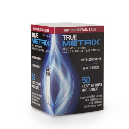 Blood Glucose Test Strips TRUE METRIX® 50 Strips per Pack For TRUE METRIX® Meters