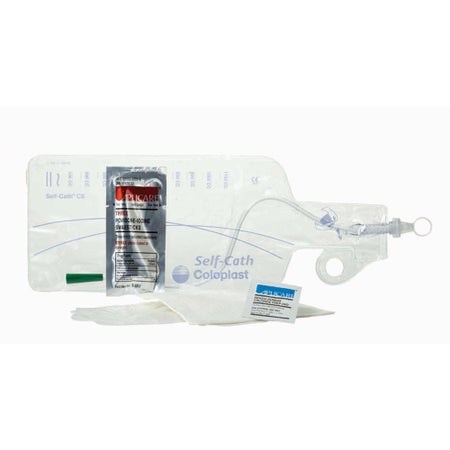 Intermittent Catheter Tray Self-Cath® Closed System / Coude Olive Tip 14 Fr. Without Balloon PVC