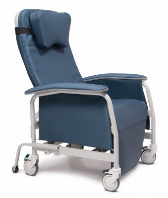 Wide Recliner Deluxe Preferred Care® Wineberry 5 Inch Casters 400 lbs. Weight Capacity