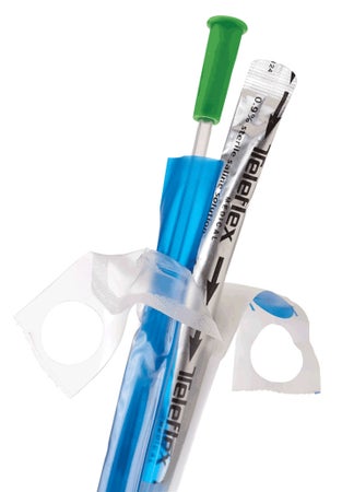 Urethral Catheter FloCath® QUICK™ Coude Tip Hydrophilic Coated PVC 14 Fr. 16 Inch Length