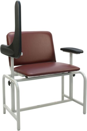 Blood Drawing Chair Model 2574 1 Drawer, 1 Flip Up Armrest Chestnut 450 lbs. Weight Capacity