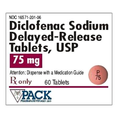Diclofenac Sodium 75 mg Tablet 100 Tablets