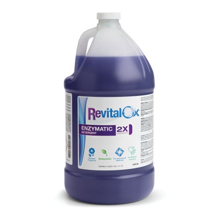 Enzymatic Instrument Detergent Revital-Ox™ Liquid Concentrate 4 Liter Container Floral Scent