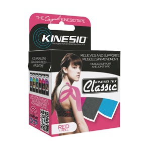 Kinesiology Tape Kinesio® Tex Classic Red 2 Inch X 4-2/5 Yard Cotton NonSterile