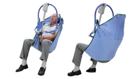 General Purpose Sling with Padded Leg 4 Point Cradle With Head Support Clip Attachment Large 600 lbs. Weight Capacity