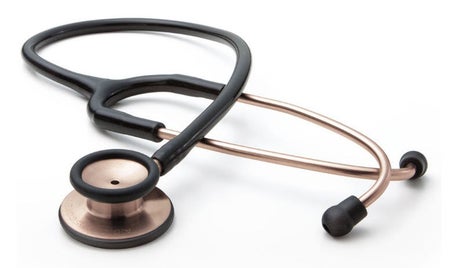 Clinician Stethoscope Adscope® 603 Gold 1-Tube 22 Inch Tube Double Sided Chestpiece
