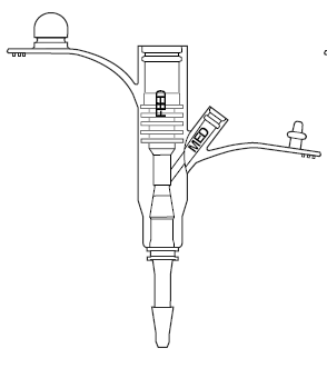 Universal Feeding Adapter MIC 14 Fr. For 14 Fr. MIC PEG Feeding Tube