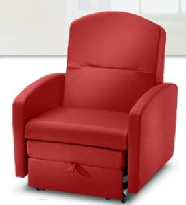Sleeper Chair Classic Overnighter, 526 Series Natural With Arms Fabric Upholstery