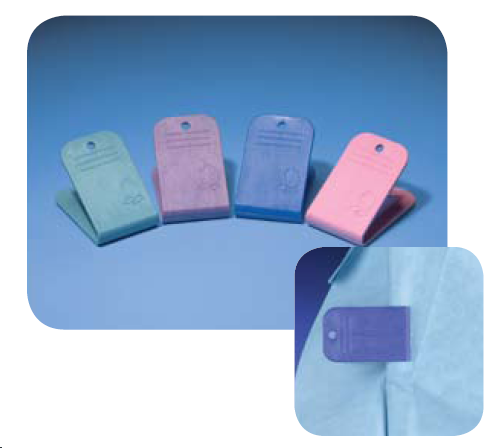 Peach Clip For Anesthesia Drapes
