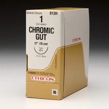 Absorbable Suture without Needle GUT CHROMIC Chromic Gut Size 3-0 54 Inch Suture Monofilament