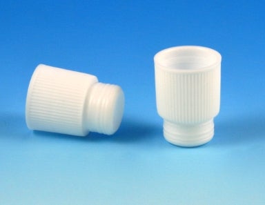 Stopper, Plug 16 mm, White, Polyethylene, Hollow, High Grip