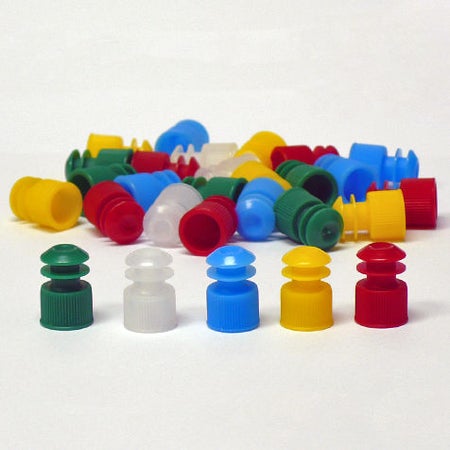 Globe® Scientific Tube Closure Polyethylene Green 12 mm Diameter For 12 mm Tubes NonSterile