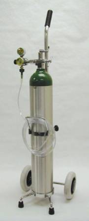 Mada Medical Oxygen Kit on Cart (Filled) Size E Aluminum