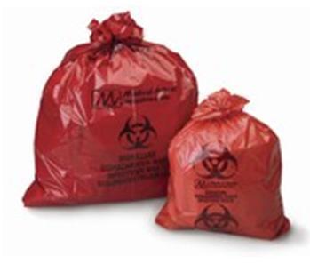 Biohazard Waste Bag Biohazard Symbol / Biohazardous Waste / Infectious Waste 33 gal. Red 33 X 40 Inch
