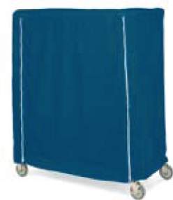 Cart Cover Metro® Mariner Blue Vinyl Coated Nylon 24 X 48 X 62 Inch Hook and Loop Closure