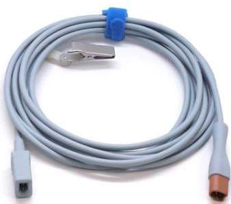 Temperature Cable 400 Series Temperature Probe,Reusable For use with 400 Series Disposable Temperature Probes,