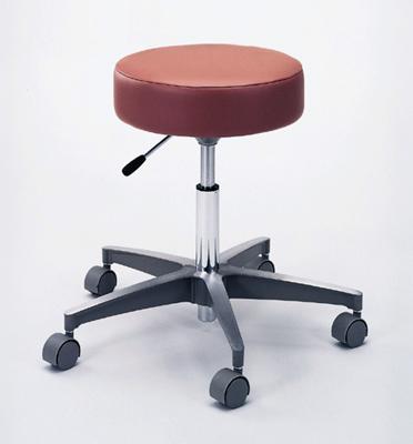 Exam Stool 5-Series Without Backrest Pneumatic Height Adjustment 5 Casters Black
