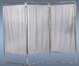 Privacy Screen Folding 4-Panel Aluminum / Vinyl