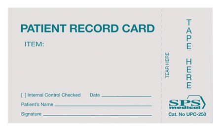 Sterilization Record Card Steam / EO Gas / Gas Plasma
