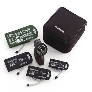 Aneroid Sphygmomanometer Unit Welch Allyn™ Platinum Series DS48 Multiple Sizes Arm Nylon Cuff Palm Aneroid