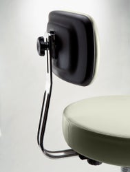 Exam Stool Ritter® 273 Value Series With Backrest Pneumatic Height Adjustment 5 Casters Cranberry