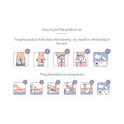 Incontinence Liner Seni® Shaped Day Pads 25 Inch Length Moderate Absorbency Super Absorbent Core One Size Fits Most