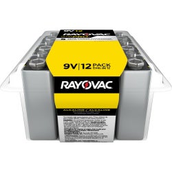 Alkaline Battery Rayovac® Ultra Pro™ 9V Cell 9 Volt Disposable 12 Pack