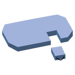 Stretcher Pad AliMed® Echocardiography Type 30 W X 73-1/2 D Inch