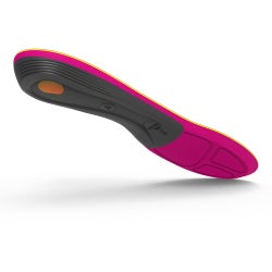 Runner Orthotic Insole Carbon Fiber / Foam / Gel / Nylon Women 8.5 to 10 Black / Pink / Yellow