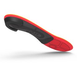 Insole Superfeet® RUN Pain Relief Full Length Carbon Fiber / Foam / Nylon Women 12.5 and Up / Men 11.5 to 13 Black / Orange / Yellow