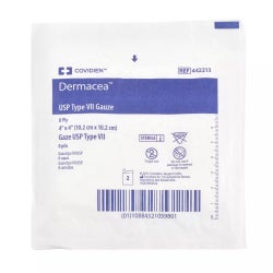 Gauze Sponge Dermacea™ 4 X 4 Inch 8-Ply Sterile 2 per Pack