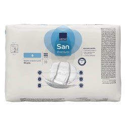 Incontinence Liner Abena® San Premium 11.8 X 24.8 Inch Moderate Absorbency Fluff / Polymer Core Size 6