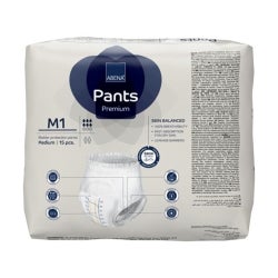 Absorbent Underwear Abena® Premium Pants M1 Pull On with Tear Away Seams Adult Medium Unisex Disposable Heavy Absorbency