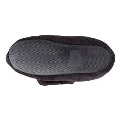 Bootie Slippers Silverts® Female Adult Large / X-Wide Hard Sole Single Patient Use Black