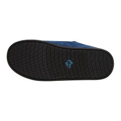 Slippers Silverts® Female Adult Size 6 / 2X-Wide Hard Sole Single Patient Use Navy Blue
