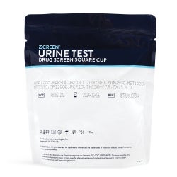Drugs of Abuse Test Kit iScreen® DX AMP500, BZO300, COC150, mAMP/MET500, MOP(OPI300), (CR, OX, SG) 25 Tests CLIA Waived
