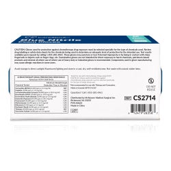 Exam Glove CareStock™ Medium 200 per Box NonSterile Nitrile Standard Cuff Length Textured Fingertips Blue Chemo Tested
