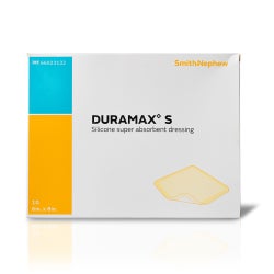 Super Absorbent Dressing Duramax S Silicone Adhesive 6 X 8 Inch Rectangle