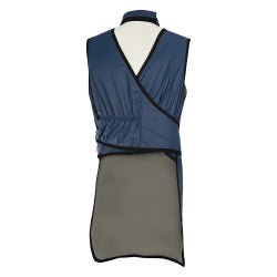 X-Ray Apron with Thyroid Collar Barrier Technologies® UltraFlex™ Navy Blue X-Large