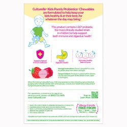 Pediatric Probiotic Dietary Supplement Culturelle® 30 per Box Chewable Tablet