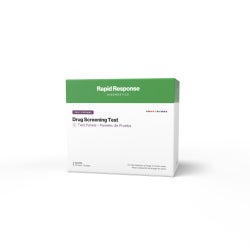 Drugs of Abuse Test Kit Rapid Response® AMP1000, COC300, mAMP/MET1000, OPI2000, THC50 25 Tests CLIA Waived