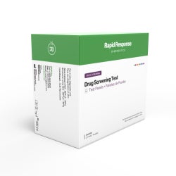 Drugs of Abuse Test Kit Rapid Response® AMP1000, COC300, mAMP/MET1000, OPI2000, THC50 25 Tests CLIA Waived