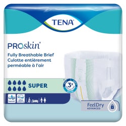 Incontinence Brief TENA® ProSkin™ Super Adult Medium Unisex Disposable Heavy Absorbency