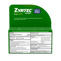 Allergy Relief Zyrtec® 10 mg Strength Liqui-Gel 40 per Bottle