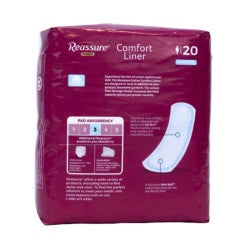 Bladder Control Pad Reassure® Premium Cotton Comfort 4-1/2 X 15 Inch Moderate Absorbency Cotton / Polymer Core One Size Fits Most