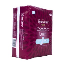 Bladder Control Pad Reassure® Premium Cotton Comfort 4-1/2 X 15 Inch Moderate Absorbency Cotton / Polymer Core One Size Fits Most