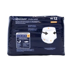Absorbent Underwear Reassure® Overnight Pull On with Tear Away Seams Adult X-Large Unisex Disposable Heavy Absorbency